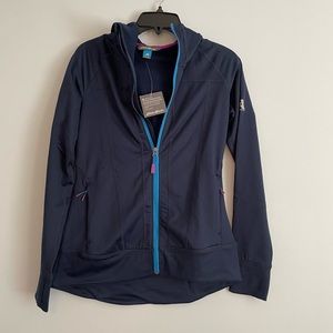 Eddie Bauer navy FirstAscent full zip jacket.
